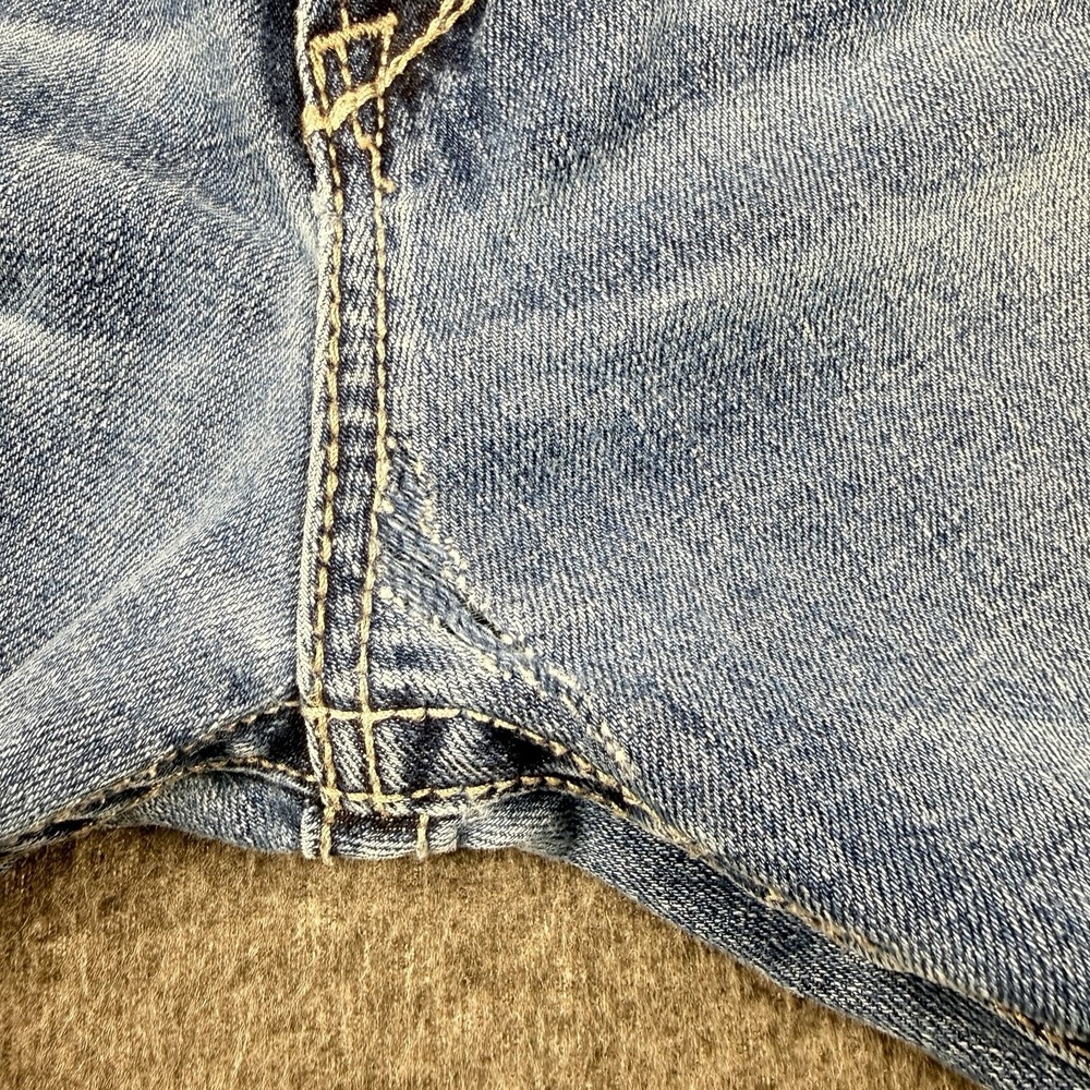 Ariat Rebar M4 Jeans Mens 42x34 Relaxed Boot Cut Workwear Distressed Whiskers - Picture 7 of 9